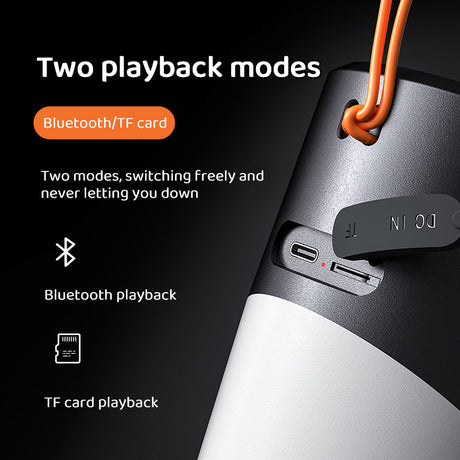 Bluetooth Speaker with LED Mood Lighting – 360° Sound & Light