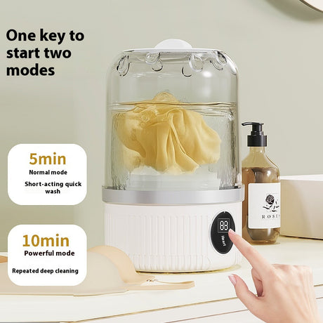 Portable Washing Machine - Cordless - Rechargeable - For Delicate Underwear - Compact
