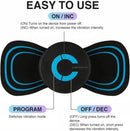 Portable Mini Massage Patch - 6 Modes - Smart EMS Massage & Heating