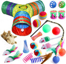 Tunnel toy - Cat maze - 3-way Y-shape - 22 pieces - Multifunctional