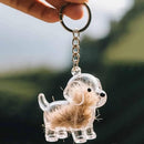 Keychain - Dog Hair Collection - Memory Capsule Pendant - DIY-1pc