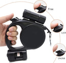 Retractable Dog Leash - Storage Box - 4.5 m - Illuminated - Black - 1 pc