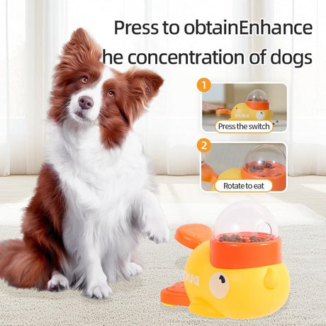 Pet Feeder - Toy - Automatic - Yellow Duck - 1st