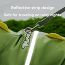 Pet Raincoat-With Belt-Reflective Strips-Green-XXL-1pc