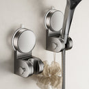 Shower Head Holder - Punch-Free - Strong Self-Adhesive - Hand Shower Tray - Gray - With Hook - 1 Pack