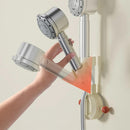 Shower head holder - Shower head holder with suction cup - Wall mounting, adjustable - with suction cup - No bumps - with hook - 1 piece