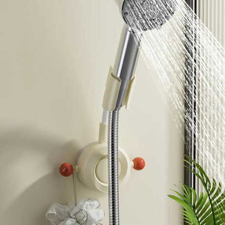 Shower head holder - Shower head holder with suction cup - Wall mounting, adjustable - with suction cup - No bumps - with hook - 1 piece