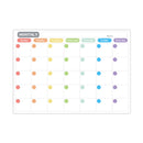 Magnetic whiteboard - Weekly planner - Monthly planner - 8 magnetic pens