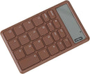 Calculator - with LCD display - Portable - Silent - Brown - 1 pack