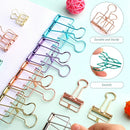Ring binders - Hollow metal - 49/32/20 mm - Colored rings - 33 pieces