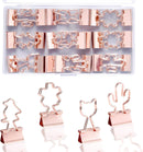 Ring binder - Suitable for office and school - Multifunctional - Rose gold - 24 pieces