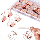 Ring binder - Suitable for office and school - Multifunctional - Rose gold - 24 pieces