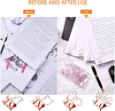 Ring binder - Suitable for office and school - Multifunctional - Rose gold - 24 pieces