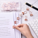 Ring binder - Suitable for office and school - Multifunctional - Rose gold - 24 pieces