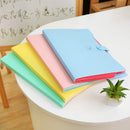Folders - Snap closure - Accordion style - 5 compartments - Smiley face - 4 pieces