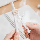 Compass - for drawing circles - adjustable scale - white - 1 piece