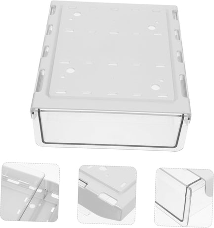 Under Desk Storage Box - Hidden Drawer - No Punching - Large Capacity - 1 Pack