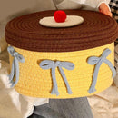 Storage Basket - Woven Cotton - Dustproof Desk Ornaments - 1 Pack