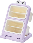Storage Box - Fun Desk Decorations - Plastic Storage Bucket - Purple - 1 Pack