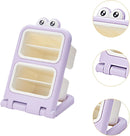 Storage Box - Fun Desk Decorations - Plastic Storage Bucket - Purple - 1 Pack