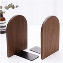 Bookends - Non-slip bookends - Heavy duty wooden bookends - Removable - 2-pack