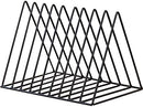 Bookends - Metal Stand - Folder - Black 9-Grid - 1 Pack