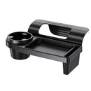 Car Key Box - Door and Window Pocket Accessory Organizer - with Cup Holder - Car Window Organizer - Key and Phone Organizer - Black