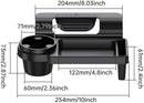 Car Key Box - Door and Window Pocket Accessory Organizer - with Cup Holder - Car Window Organizer - Key and Phone Organizer - Black