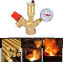 Water pressure regulator DN25 Pressure regulator Brass boiler valve set