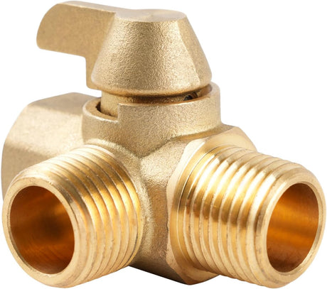 Brass 3-way bypass valve for boiler kits, 1/2