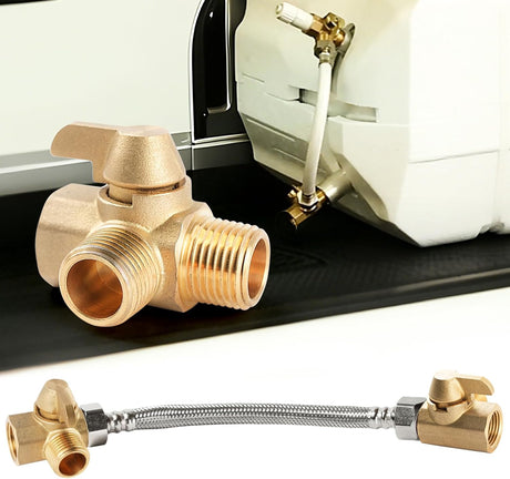 Brass 3-way bypass valve for boiler kits, 1/2
