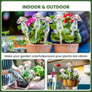 Plant Watering Balls - 2 Pack Self-Watering Planter Inserts, Plant Watering Devices, Glass Watering Balls for Houseplants, Mushroom Watering Balls, Top-Fill Watering Systems