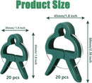 40 pieces plant clips, garden clips, plant clips, reusable tomato clips, multifunctional rattan plant clips, rose clips, sturdy cucumber clips, orchid clips, plant support, adjustable clips, green (20 large and 20 small)