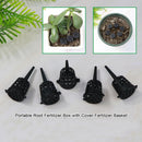 50 pcs Fertilizer Basket with Lid, Fertilizer Box for Bonsai, Fertilizer Applicator, Makes Plant Care Easier and More Convenient