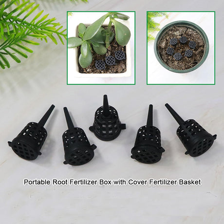 50 pcs Fertilizer Basket with Lid, Fertilizer Box for Bonsai, Fertilizer Applicator, Makes Plant Care Easier and More Convenient