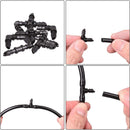 50 pieces Drip Irrigation 1/4" Tee with Barb, Barb Connectors Fit Universal 1/4 Inch Drip Hose, Irrigation Tee for Drip or Sprinkler System