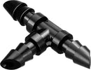 50 pieces Drip Irrigation 1/4" Tee with Barb, Barb Connectors Fit Universal 1/4 Inch Drip Hose, Irrigation Tee for Drip or Sprinkler System