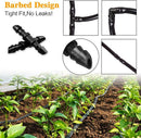 Drip Irrigation Couplings - Pack of 110 Couplings for 1/4" Hoses, Barb Connectors for Drip or Sprinkler Systems