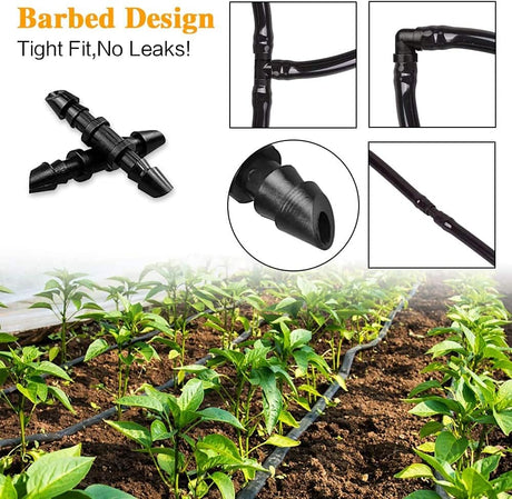 Drip Irrigation Couplings - Pack of 110 Couplings for 1/4