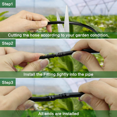 Drip Irrigation Couplings - Pack of 110 Couplings for 1/4