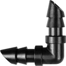 50 pieces drip irrigation 1/4' barb elbow fittings, barb connectors fit universal 1/4 inch hoses, irrigation elbow for sprinkler system