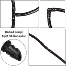 50 pieces drip irrigation 1/4' barb elbow fittings, barb connectors fit universal 1/4 inch hoses, irrigation elbow for sprinkler system