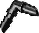 50 pieces drip irrigation 1/4' barb elbow fittings, barb connectors fit universal 1/4 inch hoses, irrigation elbow for sprinkler system