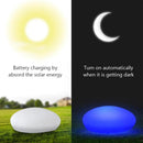 Solar Garden Light Outdoor Glow Cobblestone Shape Lamp Garden Decor Light - White & RGB Light Waterproof Landscape Night Light for Lawn/Patio/Path 1 pc.