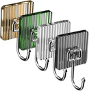 Self-adhesive Nail - nail-free kitchen and bathroom hooks - metal coat rack, wall coat hooks - decorative children's towel rack - self-adhesive wall hooks - four colors