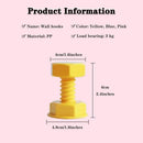 Self-adhesive nail - wall hooks - bag hooks - screw-shaped adhesive hooks - load capacity 3 kg - 3 pieces