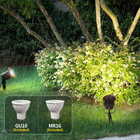 LED 5W Outdoor Spotlight Flag Lamp White Waterproof Landscape Spotlights Plug-in Christmas Spotlights for Garden House Tree Decoration Lighting