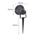LED 5W Outdoor Spotlight Flag Lamp White Waterproof Landscape Spotlights Plug-in Christmas Spotlights for Garden House Tree Decoration Lighting