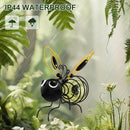 Hanging Bee Sun Garden Light Outdoor Decoration, Outdoor Statues, Figure Lighting Decorations for patio, balcony, garden ornament, housewarming (1 piece)