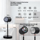 Water Ripple Lamp Sunset Lamp 2-in-1 3D Projector LED Light Sunset Ocean Light Project USB Powered Night Light 360° Rotation Button Control for Bedroom Photography Festive Atmosphere
